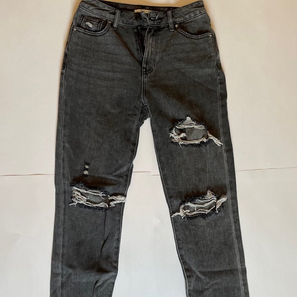 Pacsun black washed mom jeans